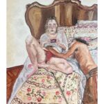 Freya Allan Instagram – ‘Lovers in pouzolles’ by me Oil on canvas