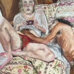 Freya Allan Instagram – ‘Lovers in pouzolles’ by me Oil on canvas