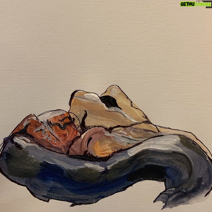 Freya Allan Instagram - x3 by me a quote from Jenny Saville 🧡
