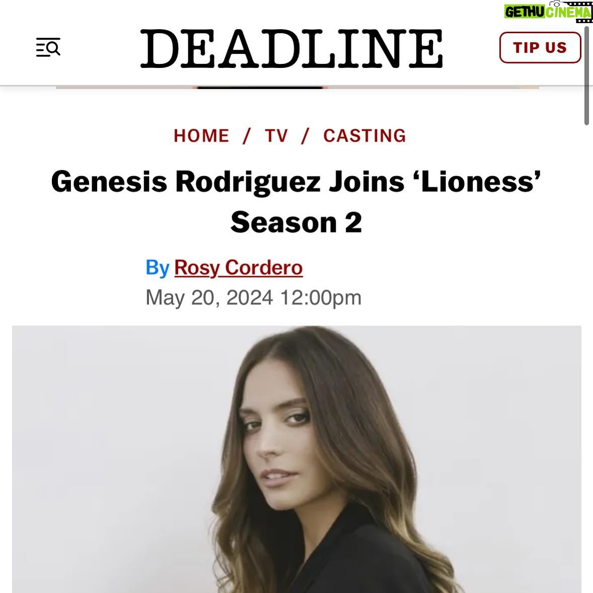 Génesis Rodríguez Instagram - Opportunities like this seldom come around, Taylor Sheridan Thank you for seeing me and trusting me. Can’t wait for you guys to meet Josie LFG 💪