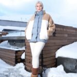 Gülsim Ali Instagram - Karlar ülkesinden ❄️🩵☃️ 📸 : @unalavcii @gardiropmagazin @megasaraymounterciyes