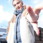Gülsim Ali Instagram - Karlar ülkesinden ❄️🩵☃️ 📸 : @unalavcii @gardiropmagazin @megasaraymounterciyes