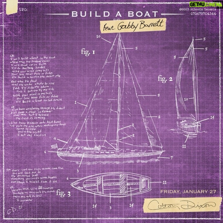 Gabby Barrett Instagram - ‘Build A Boat' featuring @gabbybarrett_ will be available everywhere this Friday, January 27th! Pre-save now in bio.