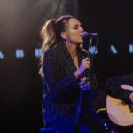 Gabby Barrett Instagram - Back at it 🎤 Thanks for including me on such a great song! @coltondixonmusic ~Grateful God has placed a big microphone in my life & that I get to be a little marching ant on the hill for His Glory! 📷: @catherinepowell @gettyentertainment