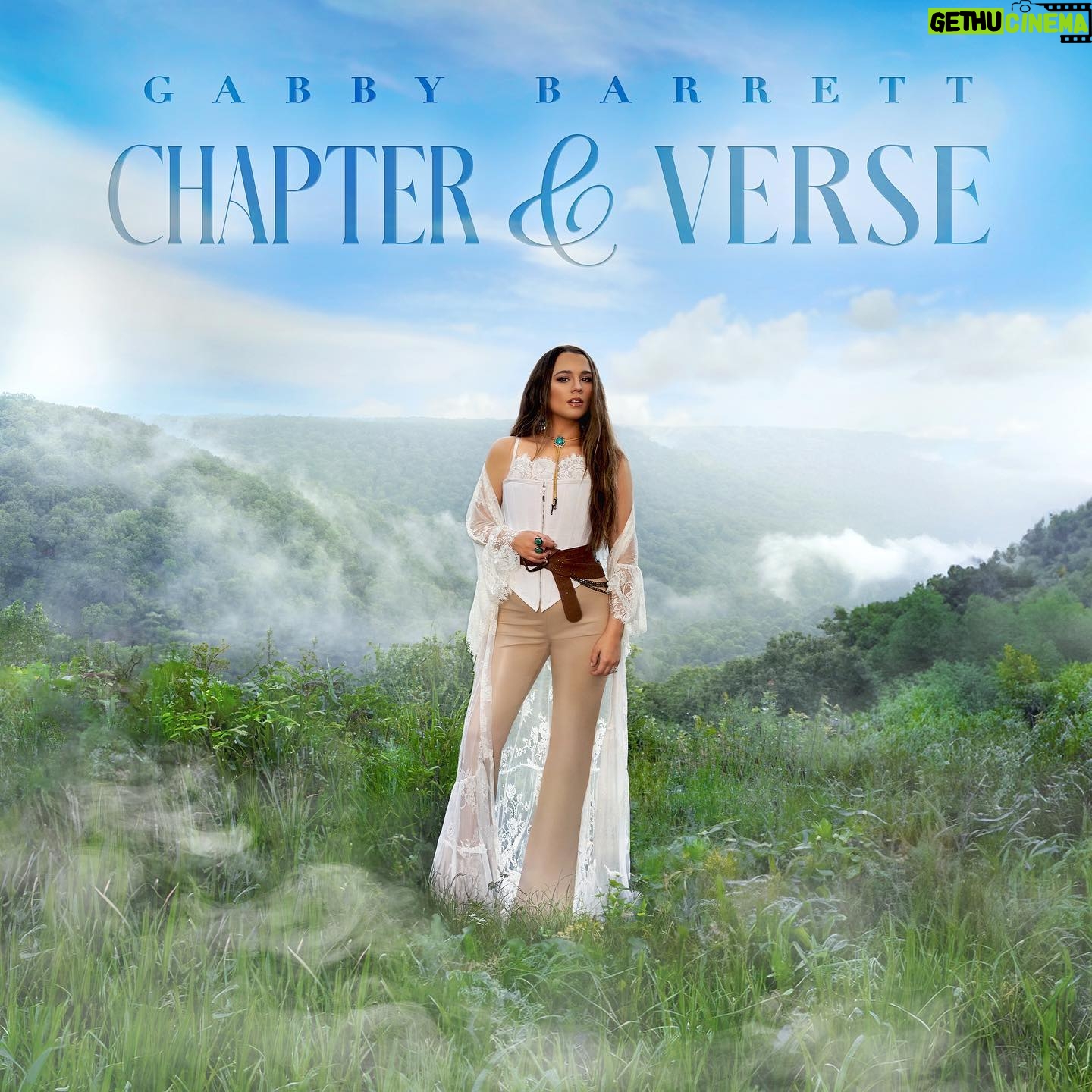 Gabby Barrett Instagram - CHAPTER & VERSE COVER REVEAL 🤍 I’m so excited to share this project with y’all on 2.2.24 ✨ It’s been such a special experience not only writing these songs, but also co-producing them with @rosscopperman. Hope y’all are loving the newest release from the album, “Growin’ Up Raising You”! 💚 Pants - @aliceandolivia Corset- @christopherjohnrogers Lace duster- @mucheetmuchette Belt- @freepeople Boot- @vicenza_ Etc- @honeylove Jewelry- @rubyblujewelry @hannahmaedlevy Hat- @wyeth_usa