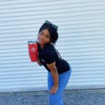 Gabby Douglas Instagram - Free smoothies are great but free smoothies from @smoothieking are even better 🤍Happy National Smoothie Day! Check their website for more info! #RuleTheDay #ad