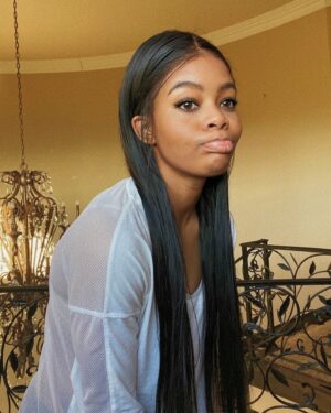 Gabby Douglas Instagram - no more bangs. now my forehead can feel the breeze