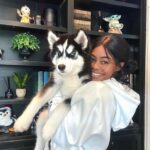 Gabby Douglas Instagram - guys!! meet max! 🥹 the newest member of the fam 😍🖤
