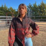 Gabby Douglas Instagram - meet your newest rancher 🐄🐥☁️🖤 oh and uhm you might see me on the rodeo circuit so bring your a game 😼