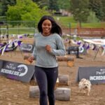 Gabby Douglas Instagram - chandler and i are flying high out at the @ProPlan #IncredibleDog Challenge today! i’ve got to say, it takes A LOT of dedication to pull off some of the performances we’re seeing here today. go to ProPlan.com/Incredible to see when it will be on TV in your city. #Ad