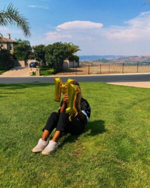 Gabby Douglas Instagram - awkwardly celebrating 1M on tiktok. love u guys
if you guys want to see some cool/intersting content. follow meh 😙