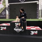 Gabby Douglas Instagram - chandler and i are flying high out at the @ProPlan #IncredibleDog Challenge today! i’ve got to say, it takes A LOT of dedication to pull off some of the performances we’re seeing here today. go to ProPlan.com/Incredible to see when it will be on TV in your city. #Ad