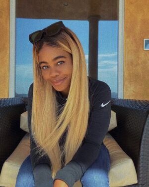 Gabby Douglas Instagram - hey. who’s the blonde?