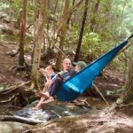 Gabby Petito Instagram – Fun fact: I was actually terrified to sit in the hammock above this little waterfall! 🧃 
#hikingadventures
#outsideisfree