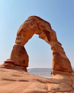 Gabby Petito Instagram - On a calm Monday morning, @bizarre_design_ and I decided to take the highly trafficked hike to the Delicate Arch. 
Not sure if it’s because it was 7ᴀᴍ on a Monday, but there actually were not as many people on the trail as I expected. After waiting on a short line for someone to generously take our photo, @bizarre_design_ and I made our way to the other side of arch (sᴇᴇ ɴᴇxᴛ ᴘᴏsᴛ) 
We also camped for one night in Devils Garden with the cover off of our tent to fall asleep watching the stars, trying to catch a glimpse of the Perseid meteor shower 
🌌
𝐹𝑢𝑛 𝐹𝑎𝑐𝑡 → I did not edit any of these photos (except maybe to brighten the exposure slightly) but only one person in the background of the last slide! 
Also, during our hike I stepped off the trail up onto bare rock, just to take a photo of the view out of everyone’s way of the path, and a very nice man who I believe worked for @rei stopped everyone in their tracks and commented about my shoes asking me how I liked them, I felt like I was giving a small presentation to everyone crowding around waiting to continue on the path, all looking up at me while I’m standing on this rock describing how awesome these shoes have been!  especially hiking with them on the #appalachiantrail while @bizarre_design_ hikes barefoot! 
⌓ ͙⁺˚*･༓☾ side note ˚ this is not sponsored or an ad, although I wish it was (@rei )... But basically ALL of our hiking and camping gear, and also our van life essentials are all from @rei #reicoop 
#archesnationalpark #nps