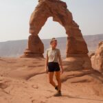Gabby Petito Instagram – On a calm Monday morning, @bizarre_design_ and I decided to take the highly trafficked hike to the Delicate Arch. 
Not sure if it’s because it was 7ᴀᴍ on a Monday, but there actually were not as many people on the trail as I expected. After waiting on a short line for someone to generously take our photo, @bizarre_design_ and I made our way to the other side of arch (sᴇᴇ ɴᴇxᴛ ᴘᴏsᴛ) 
We also camped for one night in Devils Garden with the cover off of our tent to fall asleep watching the stars, trying to catch a glimpse of the Perseid meteor shower 
🌌
𝐹𝑢𝑛 𝐹𝑎𝑐𝑡 → I did not edit any of these photos (except maybe to brighten the exposure slightly) but only one person in the background of the last slide! 
Also, during our hike I stepped off the trail up onto bare rock, just to take a photo of the view out of everyone’s way of the path, and a very nice man who I believe worked for @rei stopped everyone in their tracks and commented about my shoes asking me how I liked them, I felt like I was giving a small presentation to everyone crowding around waiting to continue on the path, all looking up at me while I’m standing on this rock describing how awesome these shoes have been!  especially hiking with them on the #appalachiantrail while @bizarre_design_ hikes barefoot! 
⌓ ͙⁺˚*･༓☾ side note ˚ this is not sponsored or an ad, although I wish it was (@rei )… But basically ALL of our hiking and camping gear, and also our van life essentials are all from @rei #reicoop 
#archesnationalpark #nps