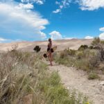 Gabby Petito Instagram – Bikini bottom isn’t the only place there’s sandy cheeks 🌵☀️
ت
➪ swipe to see me fall on my butt 
#vanlifetravel