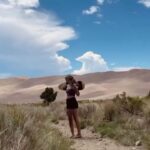 Gabby Petito Instagram – Bikini bottom isn’t the only place there’s sandy cheeks 🌵☀️
ت
➪ swipe to see me fall on my butt 
#vanlifetravel