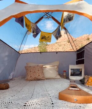Gabby Petito Instagram - ⛺️ 
Brought a small piece of home to the canyons ☺︎︎
𓆈
.
#vanlife #expeditionhappiness #nomadlife #vanconversion #zion #therighttoexplore