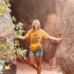 Gabby Petito Instagram - 🍋 on Mountain time シ The past two nights camping in Zion have been so cool, literally. We hiked up here in about 100° and it was so nice coming back to our campsite, watching the sky fill with dark clouds, and view the lightning storm in the nice cool air of the light rain. ☽ #vanlife #vanlifecamping #zionnationalpark #travel