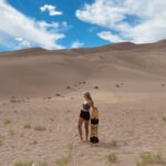 Gabby Petito Instagram – Bikini bottom isn’t the only place there’s sandy cheeks 🌵☀️
ت
➪ swipe to see me fall on my butt 
#vanlifetravel