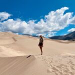 Gabby Petito Instagram – ⛅️ 𓆙 
☺︎︎
After going on our first road trip across the country in my tiny car, we felt like there was just so much we missed. Turning this Ford transit essentially into a camper was such an adventure in itself, but I couldn’t love the way it turned out more! All the places it’s brought us so far have been amazing! As soon as we got to the Great Sand Dunes I didn’t want to leave, there was so much to hike! But as soon as the campsites on the dunes open up for summer they fill up instantly, along with the overnight parking permits. Lucky enough, I called at the right time when someone canceled!! and was able to score us a campsite for 2 nights overlooking the dunes. I’m so grateful we got such an awesome spot to spend the night and surf the dunes! And the night sky here was insane! never seen so many stars! 
☾
#vanlife  #vanlifemovement 
@bizarre_design_