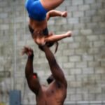 Gabi Butler Instagram - definitely not my favorite skill but @_mitthappens makes it a little more fun 🔥👏🏽