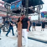 Gabi Butler Instagram - It’s goin down here in Nashville at SUMMER SLAM💥👊🏽🔥💪🏽 @wwe thank you so much for the amazing night. It was so cool seeing it in person for the first time. Truly something I will never forget… met some amazing people and made some new friends 🤍💕