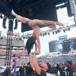 Gabi Butler Instagram - It’s goin down here in Nashville at SUMMER SLAM💥👊🏽🔥💪🏽 @wwe thank you so much for the amazing night. It was so cool seeing it in person for the first time. Truly something I will never forget… met some amazing people and made some new friends 🤍💕