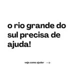 Gabi Melim Instagram - oi meus amores, como vocês sabem o rio grande do sul tá passando por uma situação muito complicada por contas das fortes chuvas e infelizmente existe previsão de mais chuva para a região nos próximos dias, o que pode prejudicar muito quem ainda espera por resgate. muitas pessoas perderam tudo, muitas seguem desaparecidas e muitas que foram resgatadas ainda não conseguiram encontrar familiares ou seus animais de estimação. deixei aqui algumas formas de ajudar! doem quanto puder, toda e qualquer ajuda é valida e muito necessária nesse momento 🤍🙏🏻