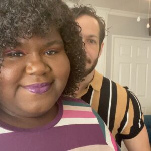 Gabourey Sidibe Instagram - It’s weird that people think we’re already married but I guess our hearts and intentions for each other are just that clear to see. My BFF proposed and now I get to hold him forever. The funniest man I’ve ever met. The sweetest human to exist. @brandontour made up a song for when i put my bonnet on at night. The second I look a bit stressed and overwhelmed, he jumps into action to take over what he can for me. Every moment with him is a joy. He is the partner i thought I was too independent to need. I’ve learned so much about myself through him and I feel grateful and excited to learn more about the entire world with him by my side. My partner, my best friend, my cats’ daddy, my mans, my heart, my fiancé!!! ❤️❤️❤️❤️
