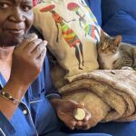 Gabourey Sidibe Instagram - Happy Mother’s Day to this super chill cat and Oreo cookie enthusiast..... and all mothers, regardless of how they feel about cats or cookies.