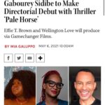 Gabourey Sidibe Instagram - I was a pretty busy day-drinking in the backyard so forgive me for this bit of yesterday’s news as I show off my gorgeous teammates @wellington_love and @iamfuriousblack of @gamechangerfilms!!! I’m so excited to direct my first feature Pale Horse with them!! 🎥💜🎥✨