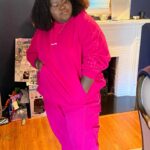 Gabourey Sidibe Instagram - My mans @brandontour sent an email and bibbidy, bobbidee BOOPED me some @weareivypark and now I don’t know how to act. Puttin all this in the prenup. Thank you @adidasoriginals and obviously @beyonce cuz I’m mos def finna do squats in these brown joints!