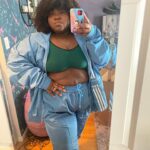 Gabourey Sidibe Instagram - My mans @brandontour sent an email and bibbidy, bobbidee BOOPED me some @weareivypark and now I don’t know how to act. Puttin all this in the prenup. Thank you @adidasoriginals and obviously @beyonce cuz I’m mos def finna do squats in these brown joints!