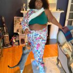 Gabourey Sidibe Instagram - My mans @brandontour sent an email and bibbidy, bobbidee BOOPED me some @weareivypark and now I don’t know how to act. Puttin all this in the prenup. Thank you @adidasoriginals and obviously @beyonce cuz I’m mos def finna do squats in these brown joints!