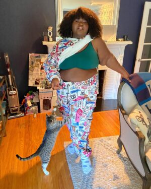 Gabourey Sidibe Instagram - My mans @brandontour sent an email and bibbidy, bobbidee BOOPED me some @weareivypark and now I don’t know how to act. Puttin all this in the prenup.  Thank you @adidasoriginals and obviously @beyonce cuz I’m mos def finna do squats in these brown joints!