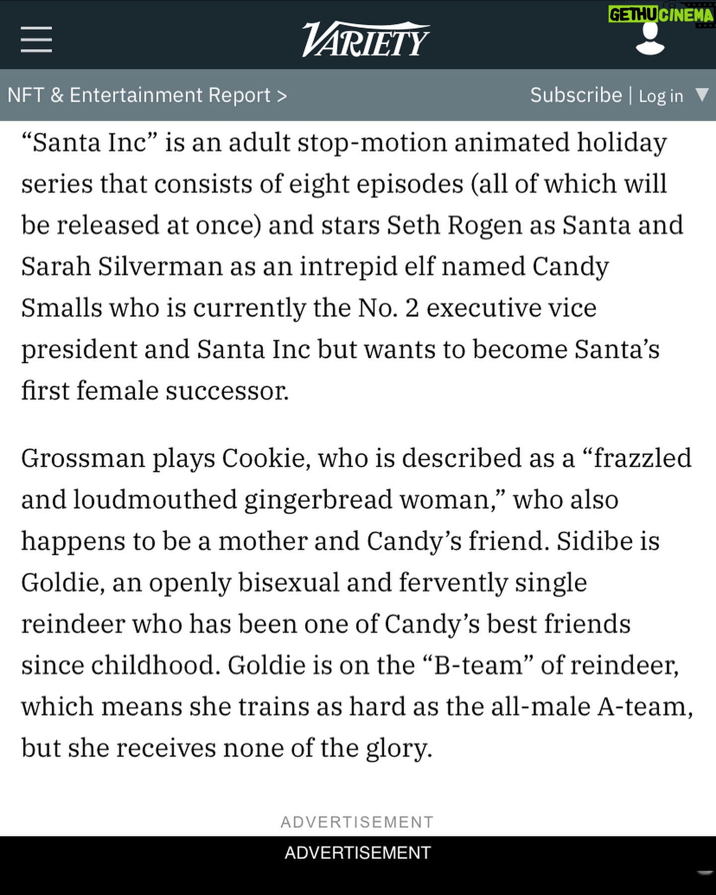 Gabourey Sidibe Instagram - Really excited about this super fun and very adult animated series, #SantaInc for @hbomax !! I’m Goldie, a tall, athletic reindeer and honestly, that’s just me living my truth. Finally. Premiering December 2nd!!