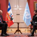 Gabriel Boric Instagram - Esta semana recibiremos en Chile a la Junta de Jefes Ejecutivos del Sistema de las Naciones Unidas y en su antesala, me reuní en La Moneda con el Alto Comisionado de @ONUDerechosHumanos, Volker Türk, encuentro en el que me acompañó el canciller @AlbertoVanKlaveren y el ministro (s) de Justicia, @JaimeGajardoFalcon.