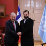 Gabriel Boric Instagram - Bienvenido a nuestro país @AntonioGuterres y a todos los Jefes Ejecutivos de las Naciones Unidas. Es un honor para Chile ser el primer país latinoamericano escogido como sede de la reunión de los más altos representantes de la @ONU_es. Su visita es reflejo de la fructífera colaboración y compromiso de Chile con el Sistema de Naciones Unidas y, al mismo tiempo, del gran aporte que este organismo ha realizado a nuestro país.