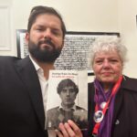 Gabriel Boric Instagram - Hoy me junté con Verónica de Negri, torturada en 3 y 4 Álamos durante la dictadura y madre de Rodrigo Rojas de Negri, asesinado brutalmente el ‘86, quemado vivo. Su testimonio de lucha por los derechos humanos de todos estos años es movilizador. No olvidemos nunca de donde venimos. Seguimos!