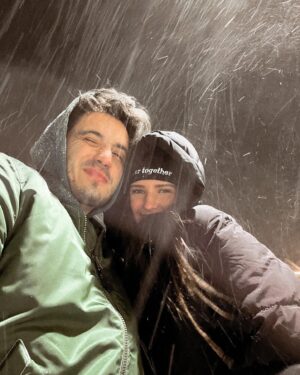 Gabriel Conte Instagram - so crazy we live somewhere it snows! florida boy strugglin out here lol