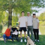 Gabriel Conte Instagram – introduced my family yesterday to our new home, and our new city, but most importantly introduced my parents to their first granddaughter ❤️