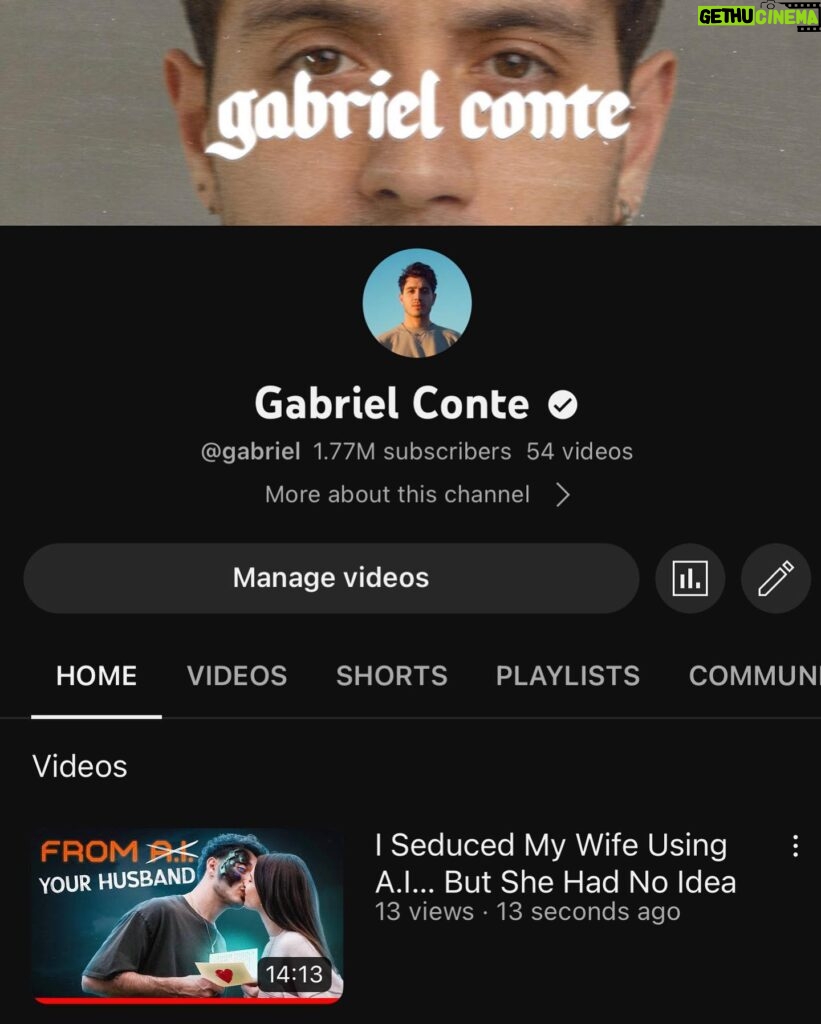 Gabriel Conte Instagram - entering a new season. leaning into my creative calling more than ever recently and just shared the proof on my channel. one of my favorite videos i’ve ever made! God is good!