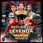 Gabriel Montiel Instagram – Refuerzo bomba!!!! El anotador del considerado mejor gol en la historia de todos los mundiales se integra hoy al #PelucheCaligar: Él es #ManuelNegrete que con su experiencia y carisma refuerza al equipo más querido de México para el partido que va por el honor de las ligas ante Pío! Nos vemos en el estadio Azteca a las 3 de la tarde!!!!