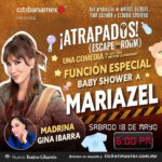 Gabriela Platas Instagram - Hoy tenemos una función que no te puedes perder porque celebraremos el #babyshower de @mariazelzel ¡Nos vemos en el teatro con @atrapadosmex!