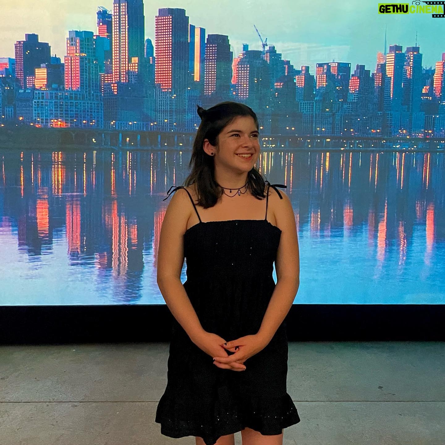 Gabriella Pizzolo Instagram - stepped inside New York City’s most exciting new multisensory, multimedia experience and discovered what makes New York special - all at #livingportraitNYC