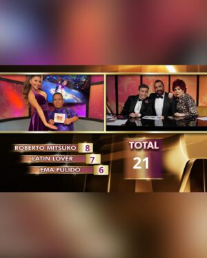 Gaby Ramirez Instagram - @mediometro_original y @gabyramireztv obtienen 21 puntos en su primer baile 🔥🕺💃 #LasEstrellasBailanEnHoy