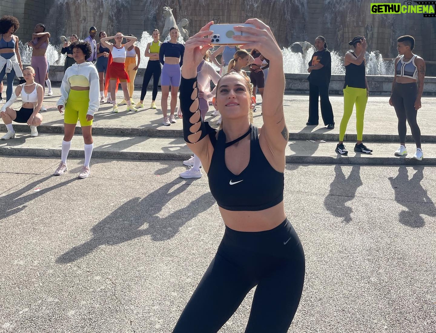 Gaia Gozzi Instagram - I am beyond grateful for being a part of the new Nike Leggings Campaign surrounded by such incredible Women and Team. When I think of @nike my mind rushes to remember all that I did when I was a kid, the running around, the daydreaming, the need to give my movement a meaning, a purpose. Nike allowed that for me growing up. And still does impeccably. That is why I am so proud of this journey together. A huge Thank You to everyone involved and remember to Just Do it! @NikeWomen #NikeLeggings #AFeelForEveryYou #Adv
