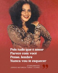 Gal Costa Instagram - ❤️ Gal Costa Eternamente. Vou ter sempre você comigo. Música: Eternamente Álbum: Baby Gal - Universal Music (1983) #GalCosta #EquipeGal